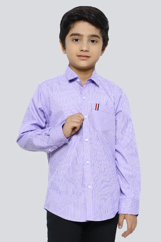 Purple Stripe Casual ShirtCashmere Shirts