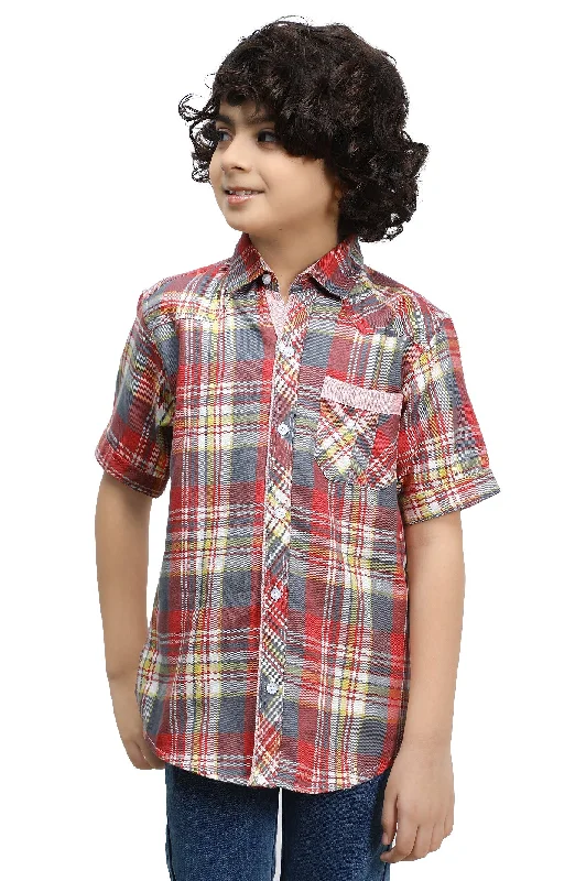 Red Tattersall Check Casual ShirtSkateboard Shirts