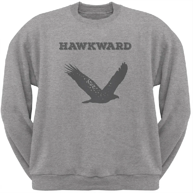 PAWS - Hawk Hawkward Heather Crew Neck SweatshirtCrewneckstitch