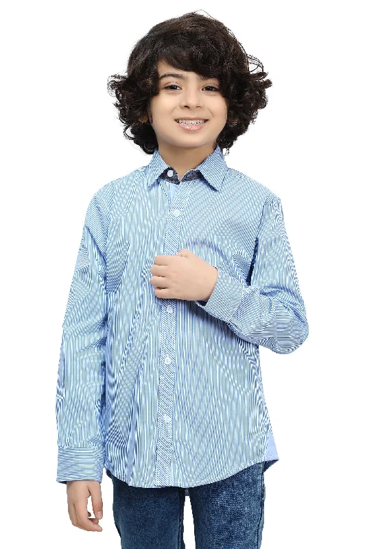 White Bengal Stripe Casual ShirtGlitter Shirts