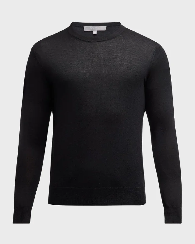 Men's Cashmere and Silk Crewneck SweaterCrewneckvibe