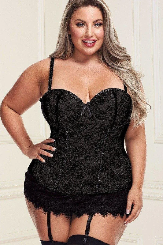 Plus Size Bustier Set