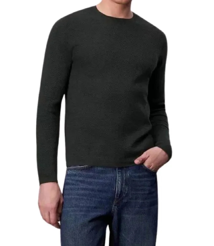 Bennet Crew Sweater In Forest GreenCrewnecksmart