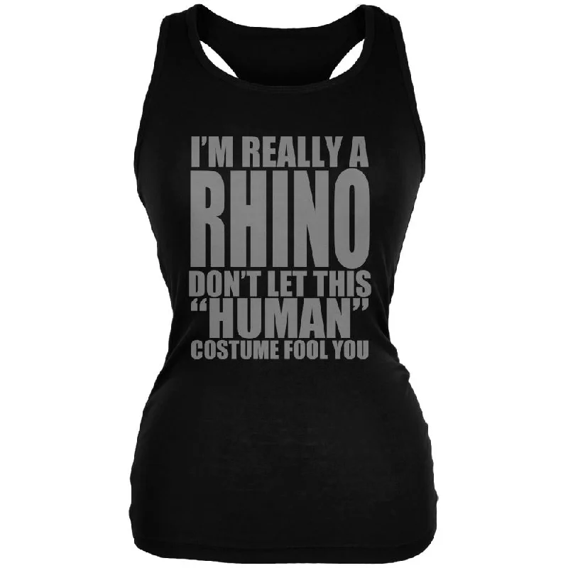 Waterproof vestHalloween Human Rhino Costume Juniors Soft Tank Top