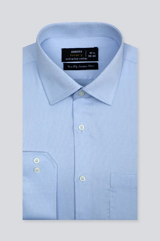 Light Blue Plain Formal ShirtWork Shirts