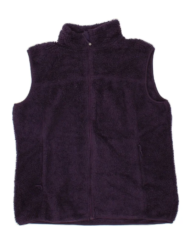 MOUNTAIN WAREHOUSE Womens Fleece Gilet UK 20 2XL  Purple PolyesterLayered Jackets