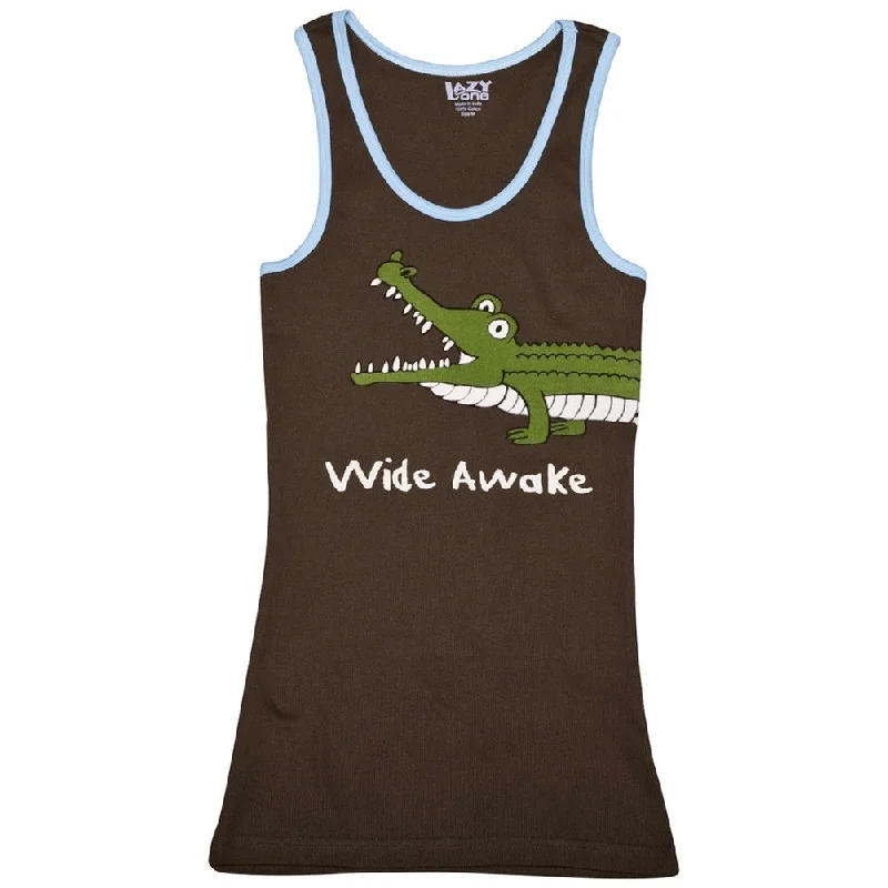 Athletic hoodieAlligator Wide Awake Juniors Tank Top