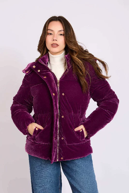 Women Regular Fit Jacket - PurpleFringed Jackets