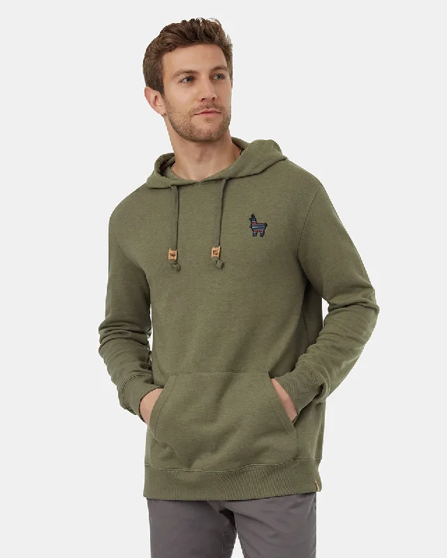 Ribbed Cuff HoodiesPeru Embroidered Llama Hoodie