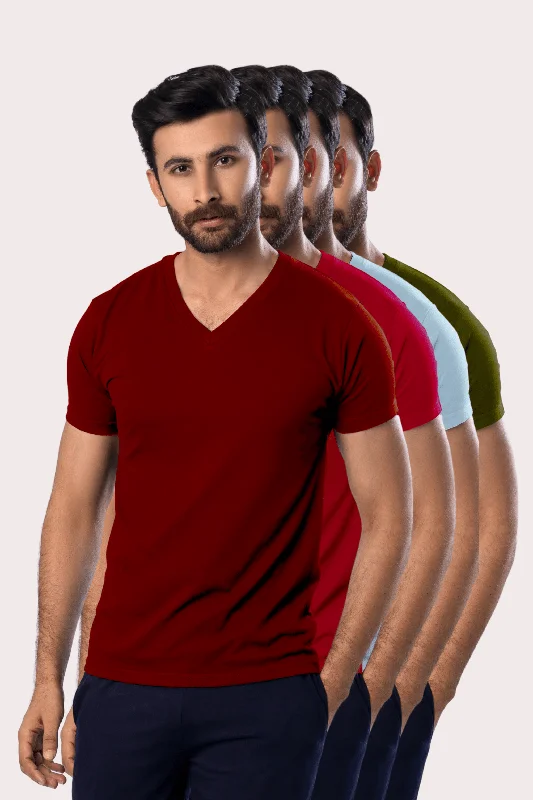 Men's Essential V-Neck Pack Of 3 (Short Sleeves)VNeckTopChimera