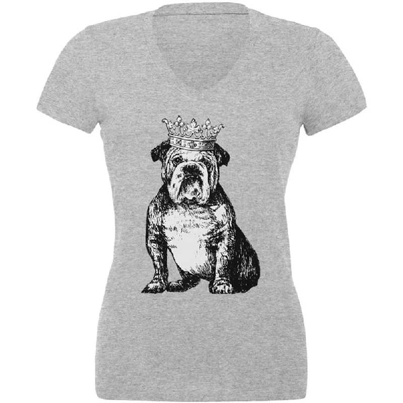 Bulldog Crown Juniors V-Neck T ShirtVNeckTopSpark