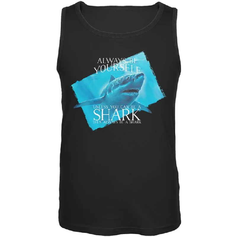 High-visibility vestAlways Be Yourself Shark Great White Mens Tank Top