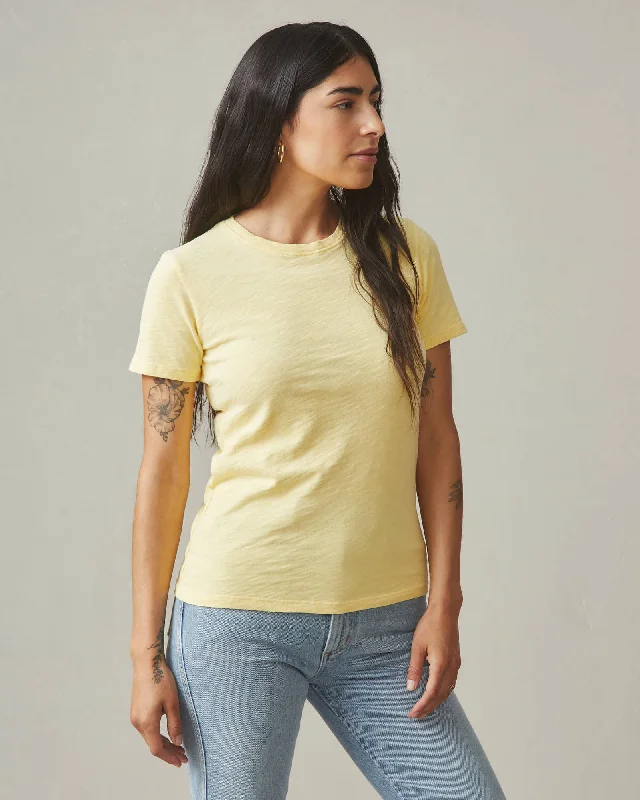 Premium Slub Crew Tee - Mellow YellowCrewneckhem