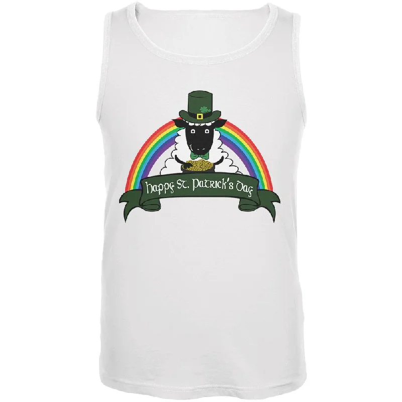 Gym vestSt. Patrick's Day Irish Sheep Leprechaun Gold Luck Mens Tank Top