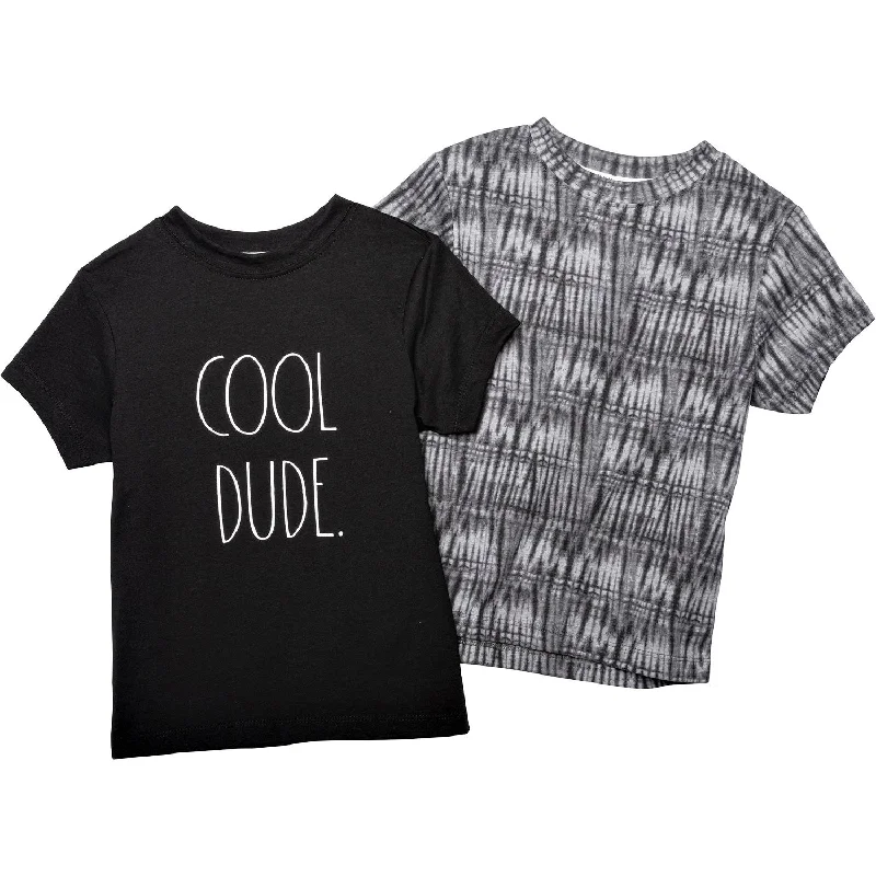 Jersey Short Sleeve TopsRae Dunn 2-Pack Cool Dude Cotton Short Sleeve T-Shirts