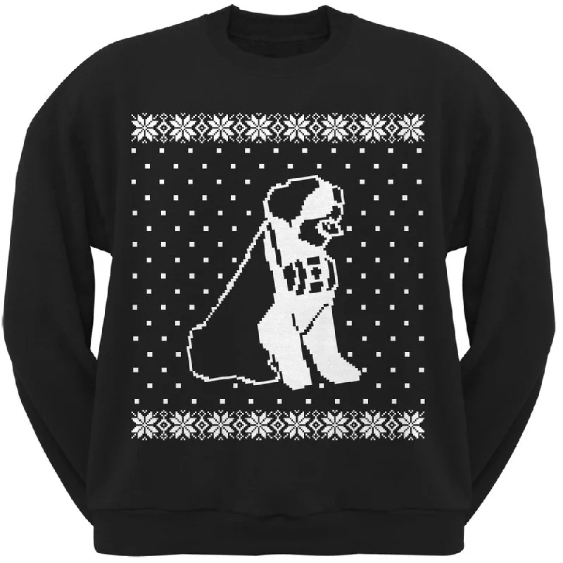 Big Saint Bernard Ugly Christmas Sweater Black Crew Neck SweatshirtCrewneckprint