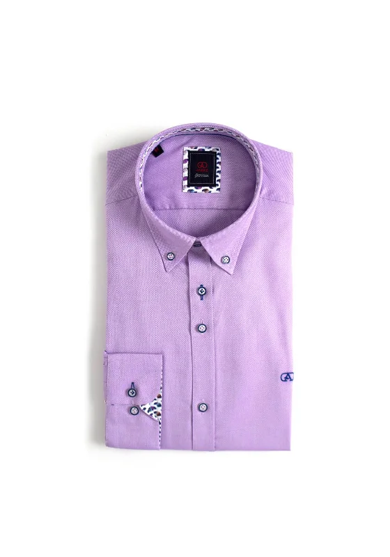 Andre Baggot Plain Shirt, LilacCollege Shirts