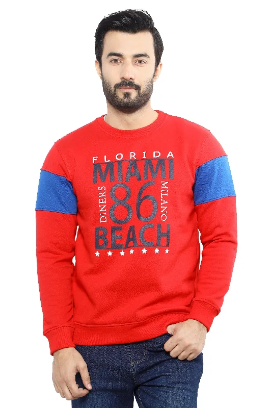 Diner's Men's Sweat Shirt SKU: FA955-REDLongline Shirts