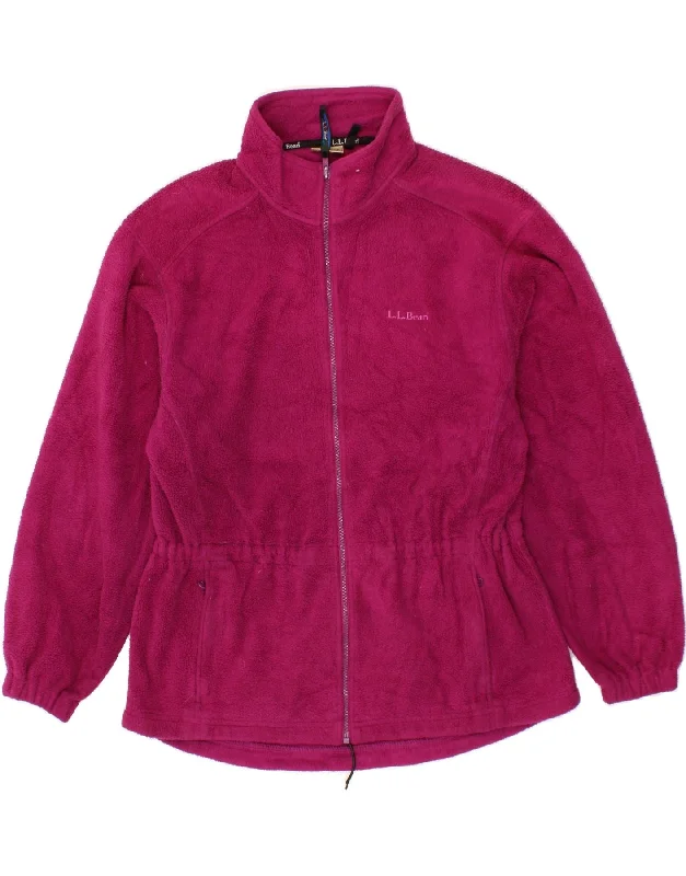 L.L.BEAN Womens Fleece Jacket UK 16 Large PinkSheer Jackets