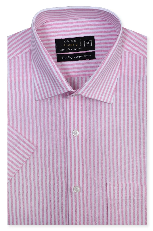 Pink Formal Luxury Shirt (Half Sleeves)Rayon Shirts