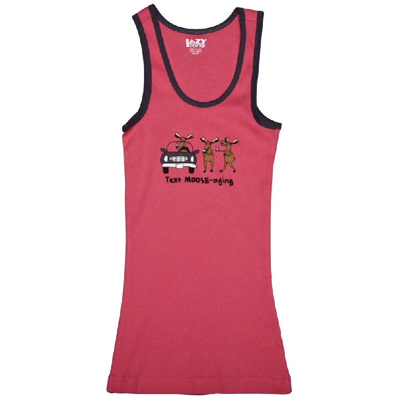 Trail tankText Moose-aging Juniors Tank Top