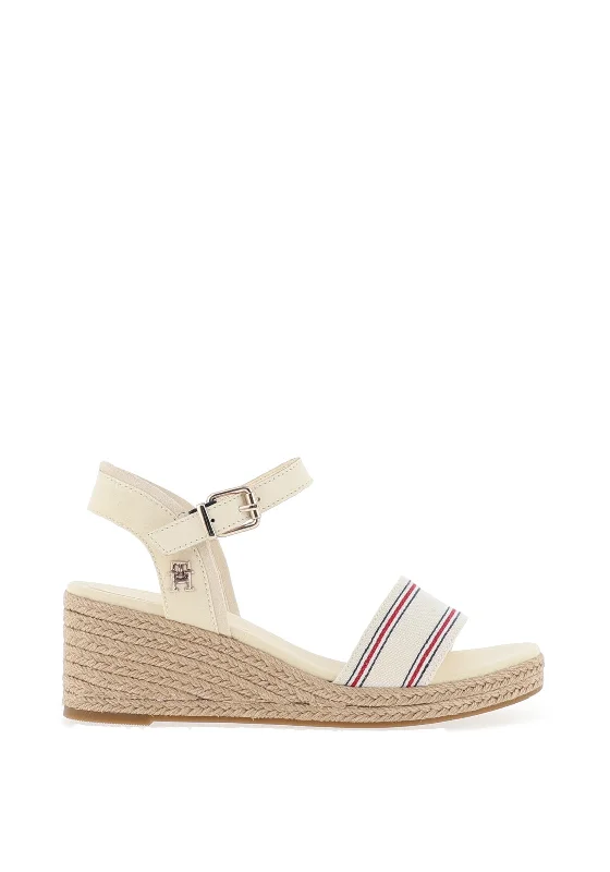 Tommy Hilfiger Womens Shirting Trim Wedge Sandals, Shirting CalicoPerformance Shirts