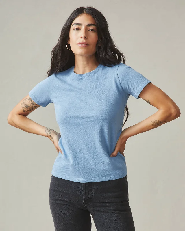 Premium Slub Crew Tee - Allure BlueCrewneckvr