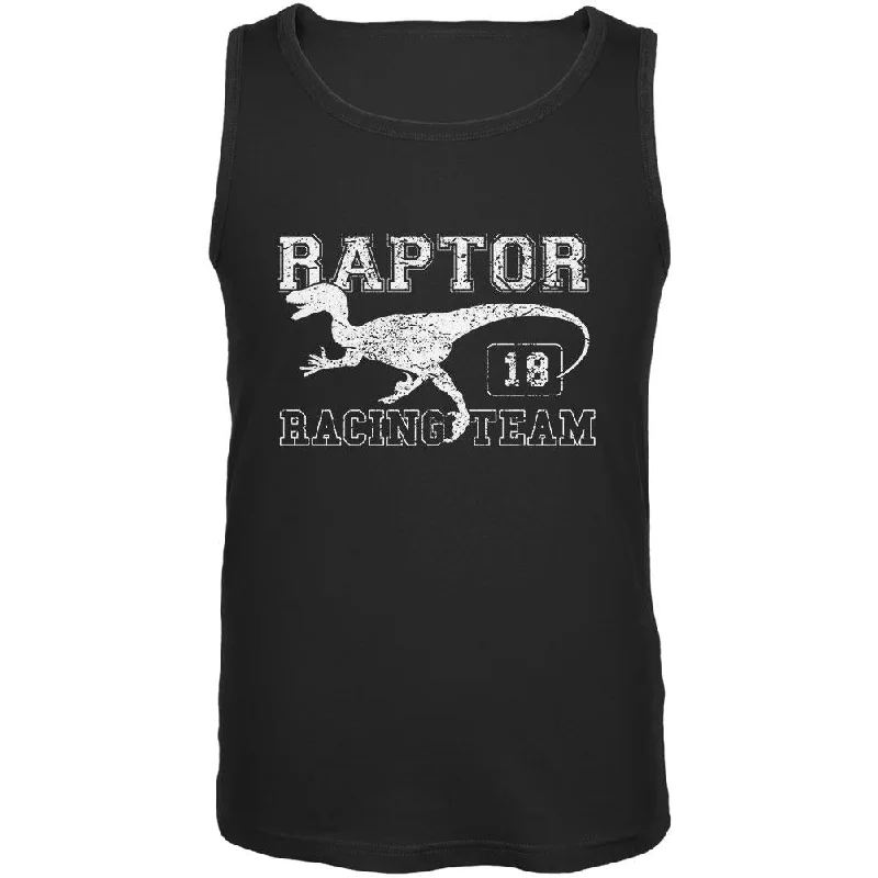 Mesh vestDinosaur Velociraptor Raptor Racing Mens Tank Top