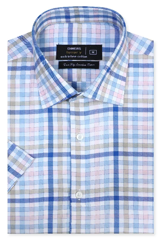 Multi Formal Luxury Shirt (Half Sleeves)Bamboo Shirts