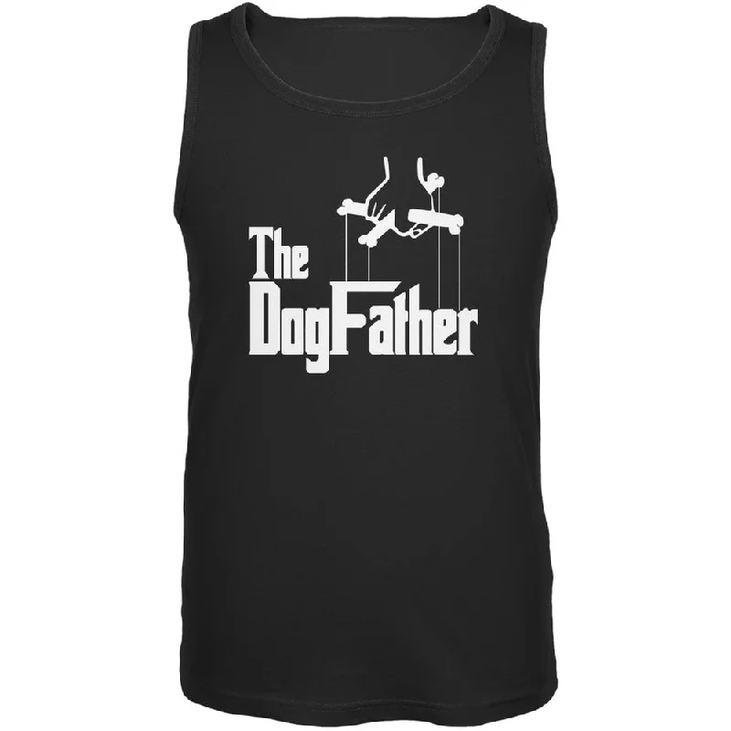 Breathable hoodieFathers Day - The Dog Father Black Adult Tank Top