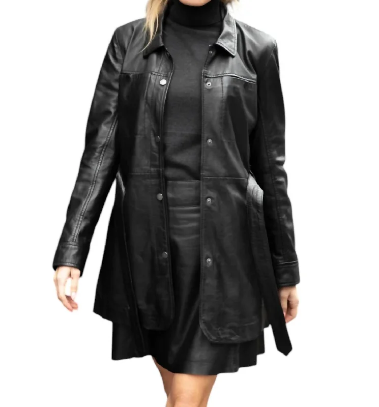 Gennie Leather Jacket In BlackLimited Edition Jackets