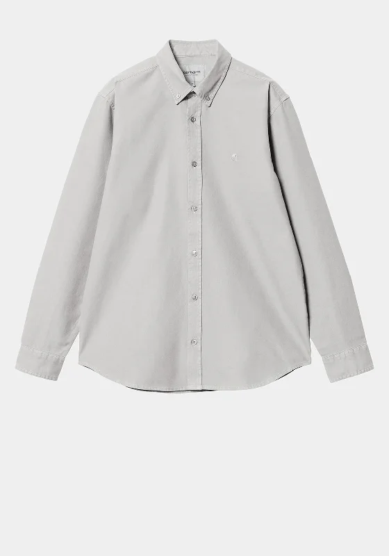 Carhartt WIP Bolton Oxford Shirt, Sonic SilverUV-Protection Shirts