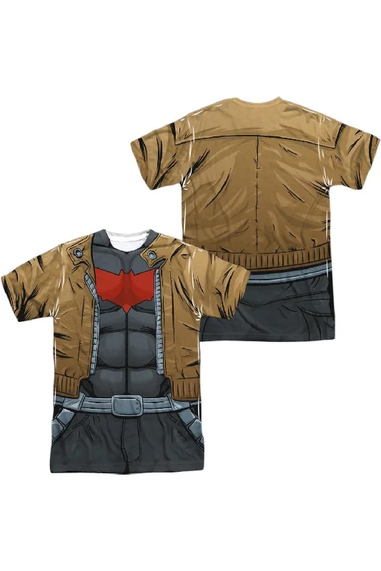 Batman Red Hood Uniform (Front/Back Print) Short Sleeve Adult Poly Crew Tee / T-ShirtCrewneckclassic