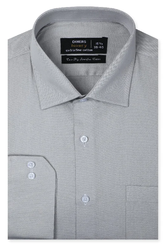 Grey Formal ShirtMesh Shirts