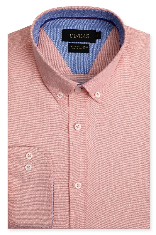 Peach Casual ShirtMesh Shirts