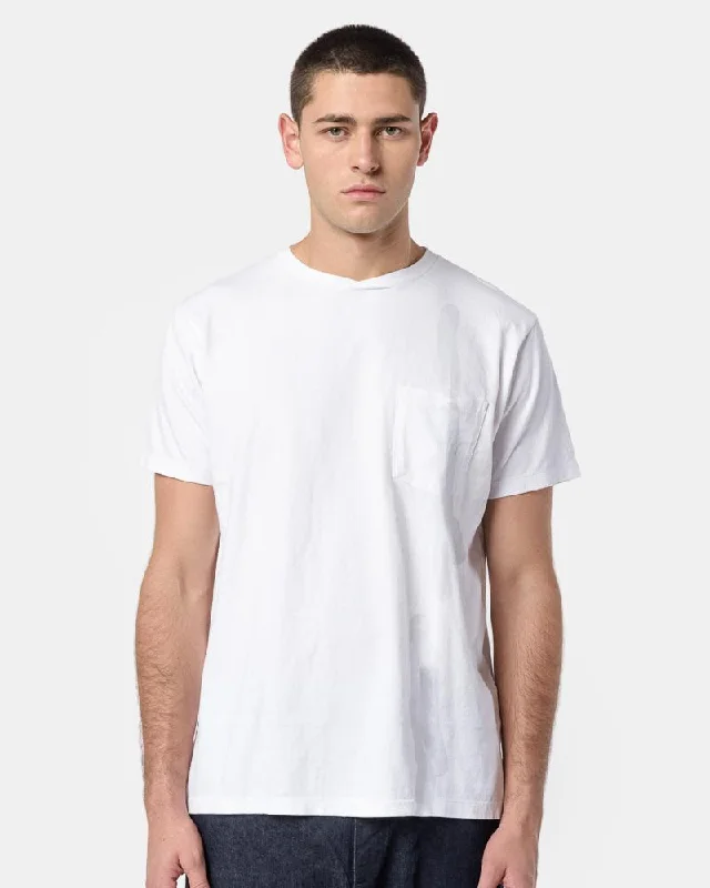 Printed Cross Crew Neck T-Shirt in WhiteCrewneckenthusiast