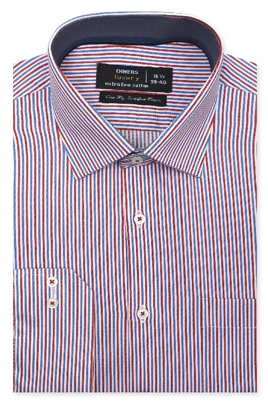 Multicolor Bengal Stripes Formal Men ShirtSequined Shirts