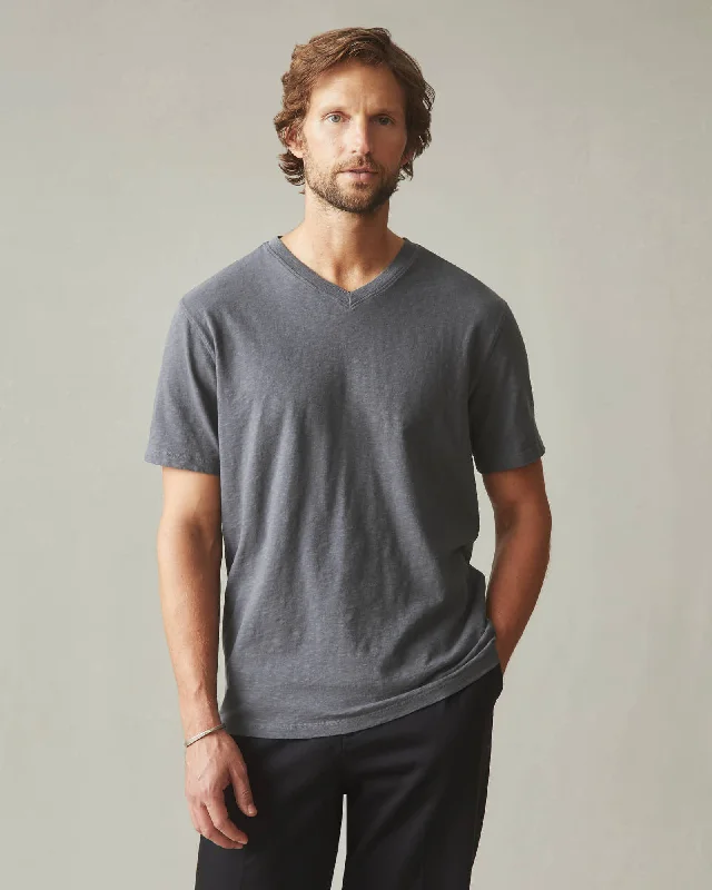 Premium Slub V-Neck Tee - IronVNeckTopMax