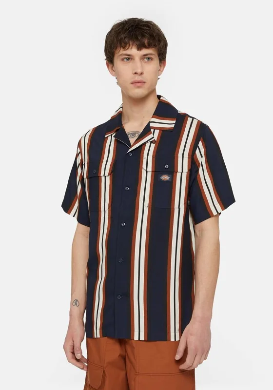 Dickies Forest Stripe Shirt, Dark NavyOutdoor Shirts