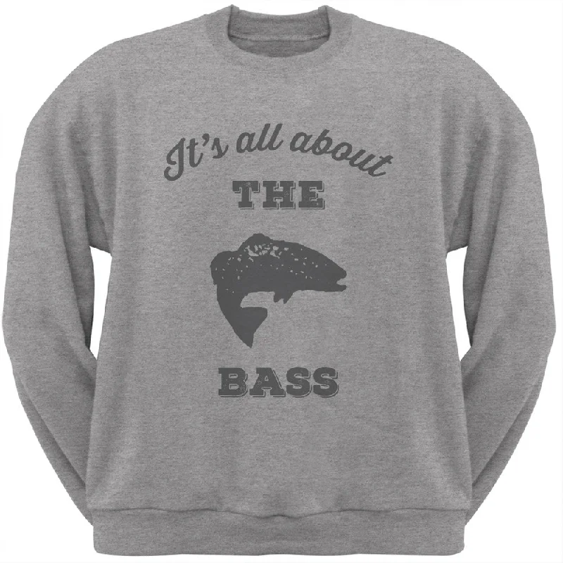 Paws - It's all about the Bass Heather Crew Neck SweatshirtCrewneckseam