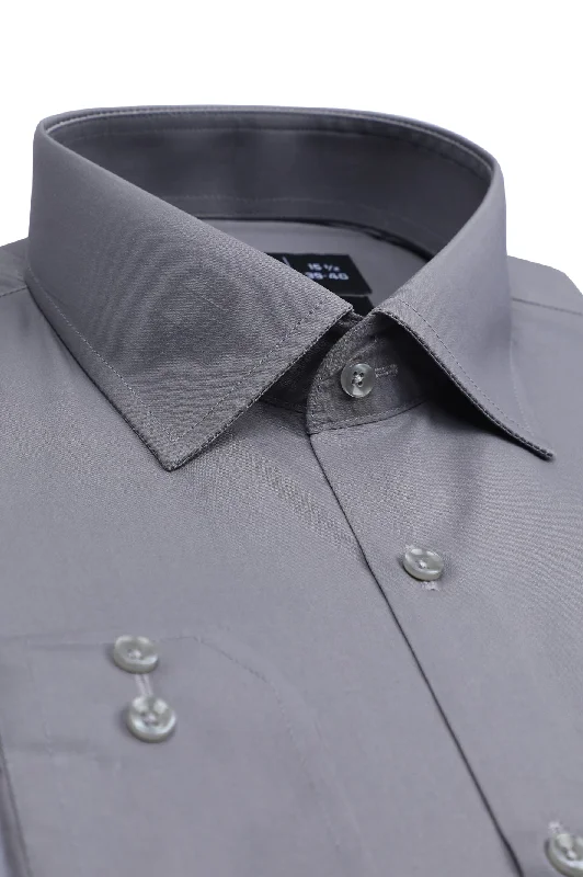 Grey Formal ShirtZippered Shirts