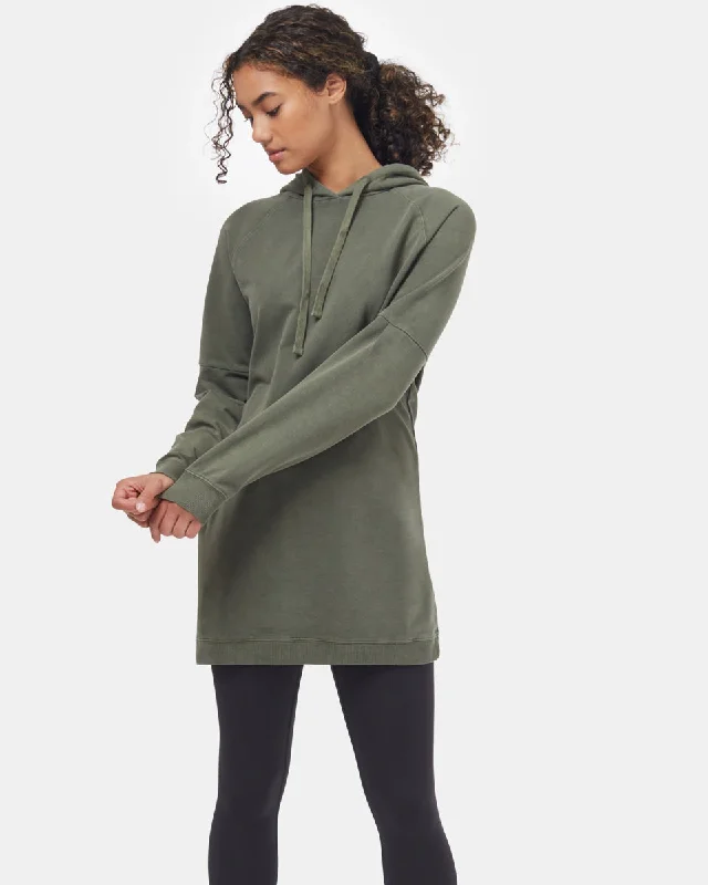 Hooded SweatshirtsOversized French Terry Hoodie Dress