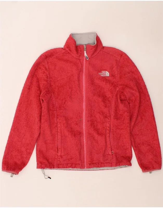 THE NORTH FACE Womens Fleece Jacket UK 14 Medium Red PolyesterHiking Jackets