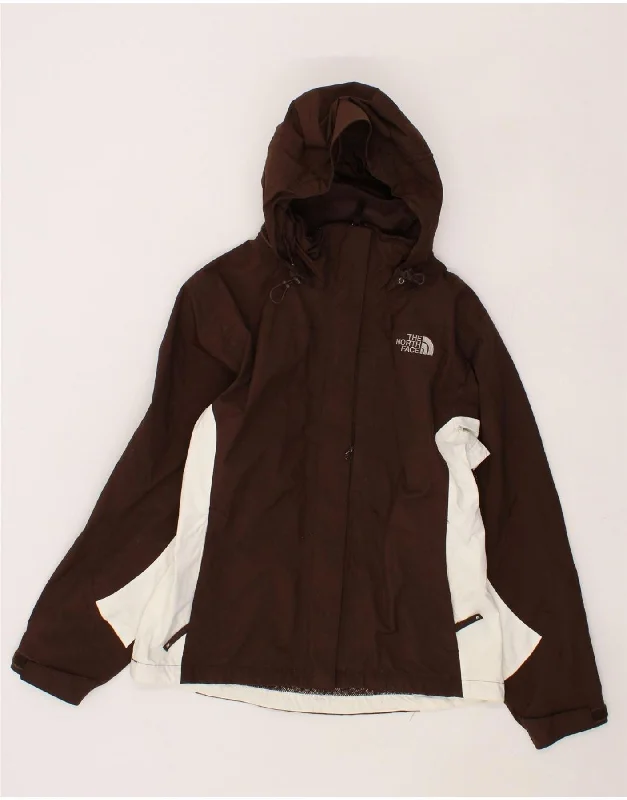 THE NORTH FACE Womens Dryvent Oversized Rain Jacket UK 10 Small BrownPolyester Jackets