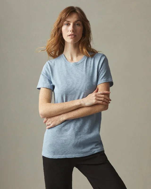 Premium Slub Crew Tee - Light SkiesCrewneckplain