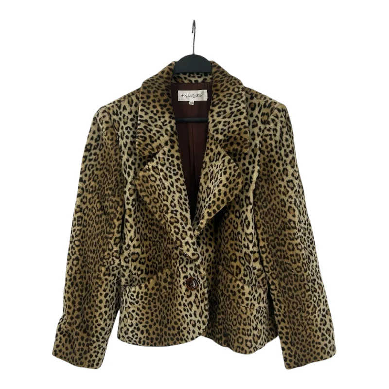 YVES SAINT LAURENT/Jacket/38/FauxFur/Multicolor/Bomber Jackets