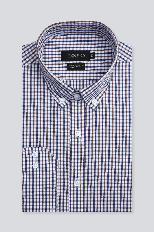 Multicolor Mini Check Casual ShirtRetro Shirts