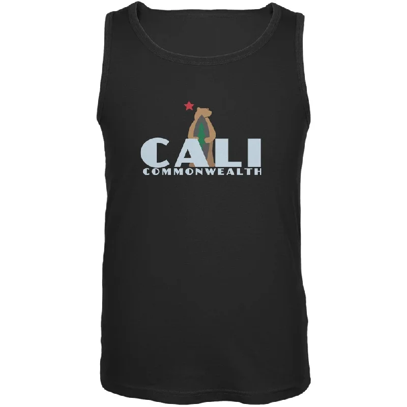 Sports tankCALI Surf Bear Black Adult Tank Top