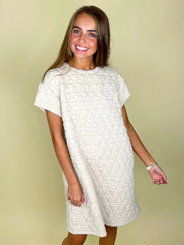 The Everleigh Quilted DressA-line Dress