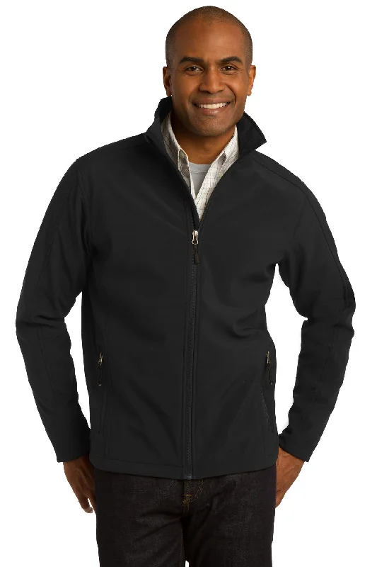 Port Authority ®  Core Soft Shell Jacket. J317 - Black - Port Authority J317Pocketed Jackets